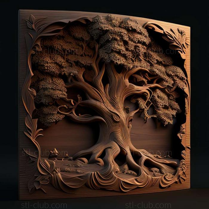 3D model oak (STL)